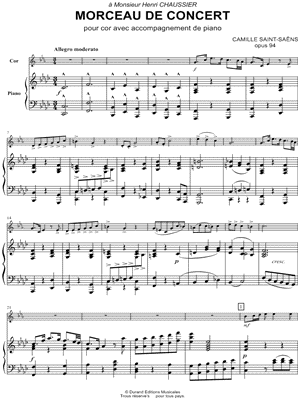 Morceau de Concert, Op. 94 - Horn & Piano