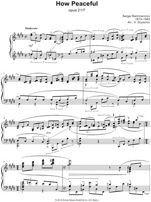 12 Romances, Op. 21: VII. How Peaceful