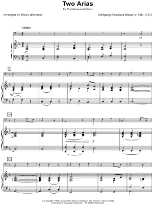 Two Arias for Trombone & Piano