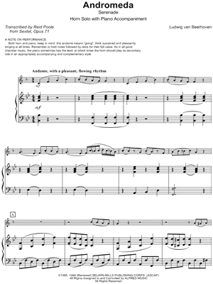 Andromeda (Serenade) - French Horn & Piano