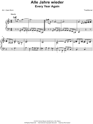 Alle Jahre wieder