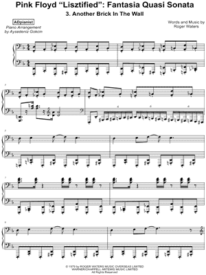 Pink Floyd "Lisztified": Fantasia Quasi Sonata - III. Another Brick in the Wall