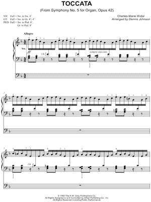 Symphony No. 5, Opus 42: V. Toccata