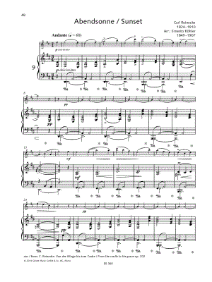 Von der Wiege bis zum Grabe, Op. 202: XV. Abendsonne - Flute & Piano