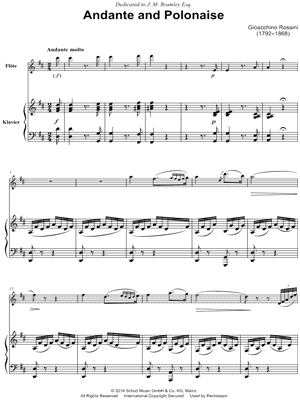 Andante and Polonaise - Flute & Piano