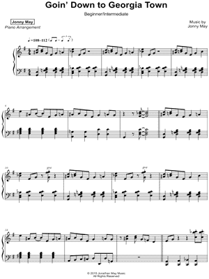 Goin' Down to Georgia Town [Beginner/Intermediate]