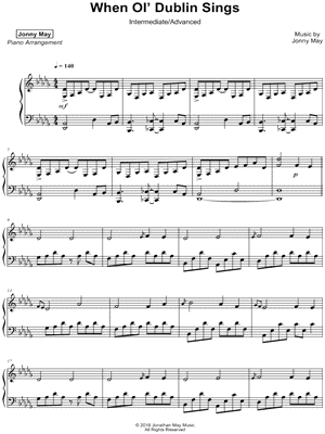 When Ol' Dublin Sings [Intermediate/Advanced]