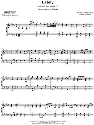 Lately [accompaniment only]