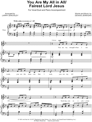 You Are My All In All / Fairest Lord Jesus [vocal duet]