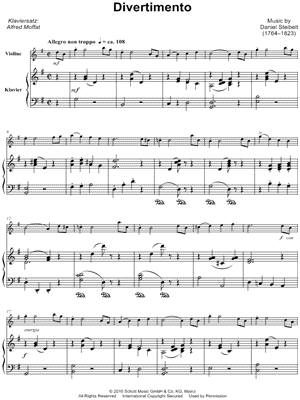 Divertimento - Violin & Piano