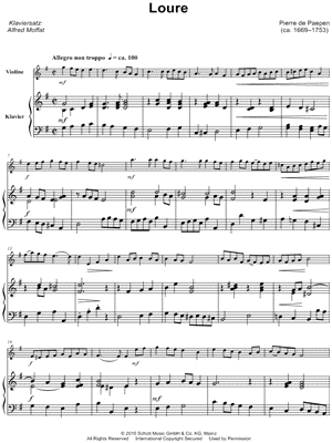 Loure - Violin & Piano