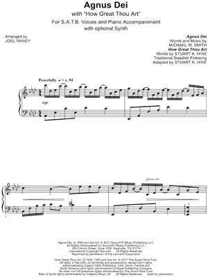 Agnus Dei (with How Great Thou Art)