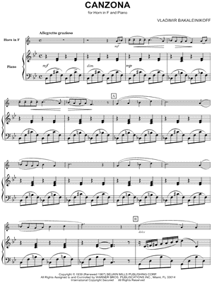 Canzona - Horn & Piano