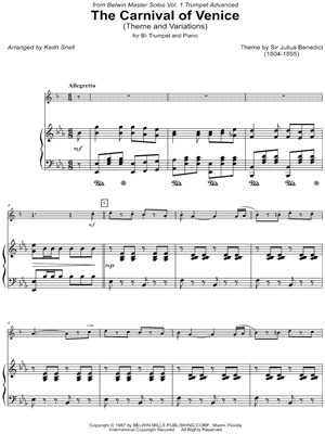 The Carnival of Venice - Trumpet & Piano