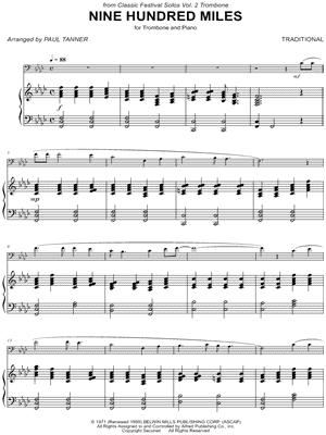 Nine Hundred Miles - Trombone & Piano