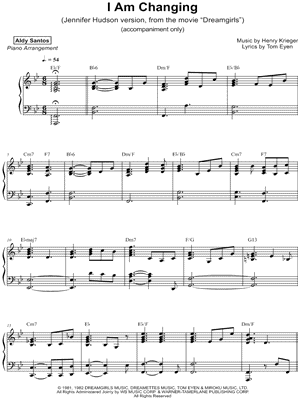 I Am Changing [accompaniment only]