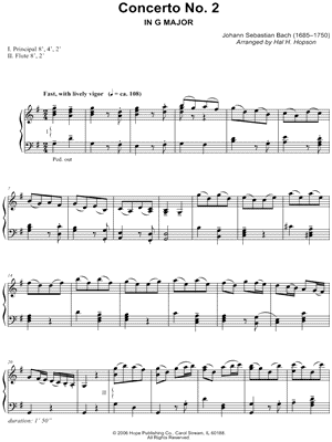 Concerto No. 2 in G Major [excerpt]