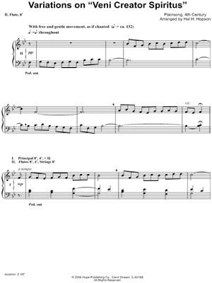 Variations on "Veni Creator Spiritus"