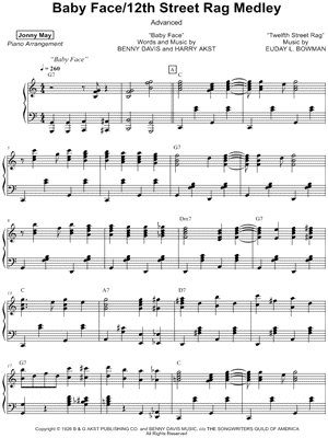 Baby Face / 12th Street Rag Medley [Advanced]