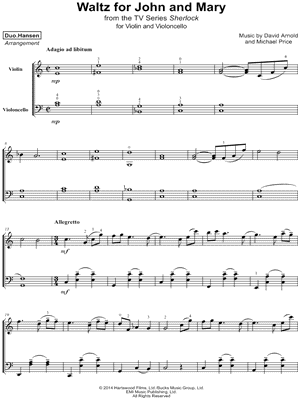 Waltz for John and Mary - Violin & Cello