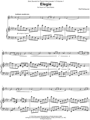 Elegie - French Horn & Piano