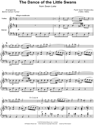 Danse des petits cygnes - Violin & Piano