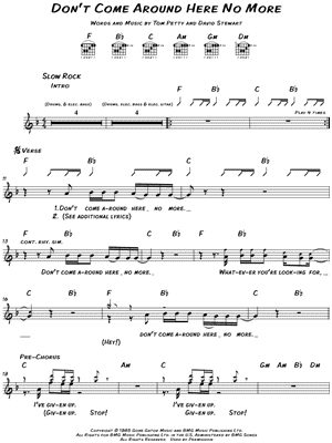 Don't Come Around Here No More