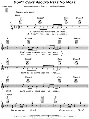 Don't Come Around Here No More