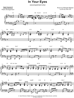 In Your Eyes (accompaniment only)