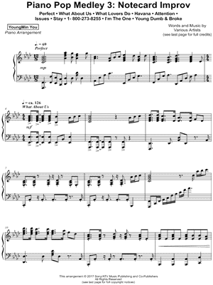 Piano Pop Medley 3: Notecard Improv