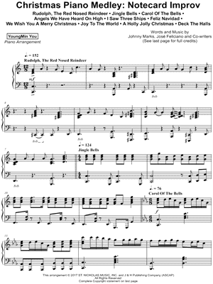 Christmas Piano Medley: Notecard Improv