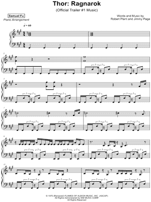 Thor: Ragnarok (Official Trailer #1 Music)