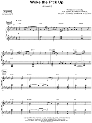 Woke the **** Up (Acoustic)