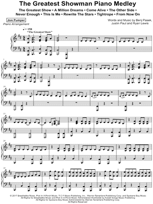 The Greatest Showman Piano Medley