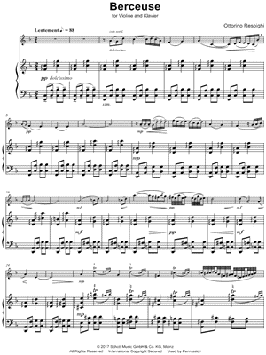 Berceuse - Violin and Piano