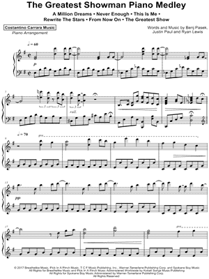 The Greatest Showman Piano Medley