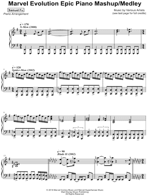 Marvel Evolution Epic Piano Mashup / Medley