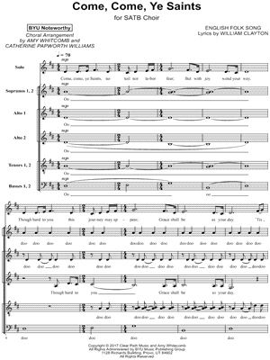 Come, Come, Ye Saints