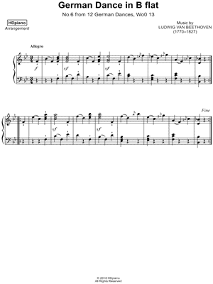 Twelve German Dances, WoO 13, No. 6