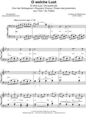 O welche Lust (Prisoners' Chorus)