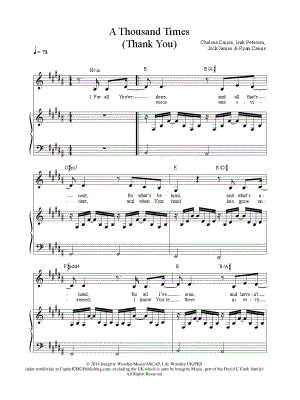 A Thousand Times (Thank You)