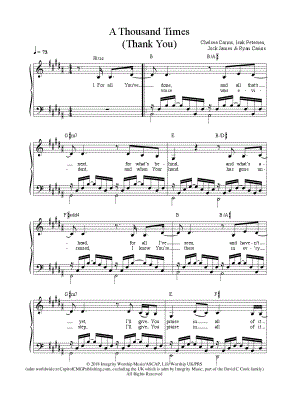 A Thousand Times (Thank You)