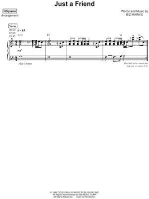 Just a Friend [accompaniment version]