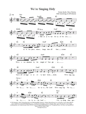 We're Singing Holy