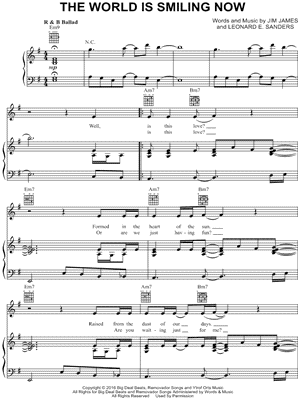 The World Is Smiling Now