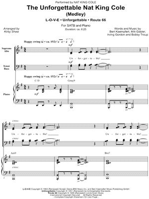 The Unforgettable Nat King Cole (Medley)