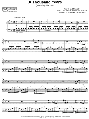 A Thousand Years (Wedding Version) featuring Pachelbel's Canon