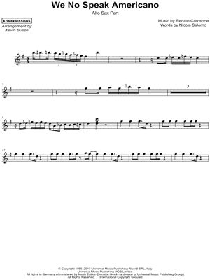 We No Speak Americano