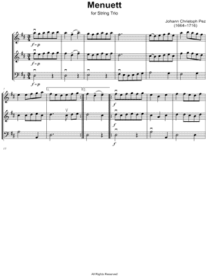 Menuett - String Trio