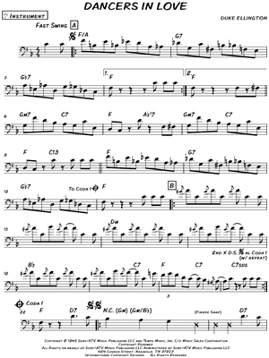 Dancers in Love - Bass Clef Instrument